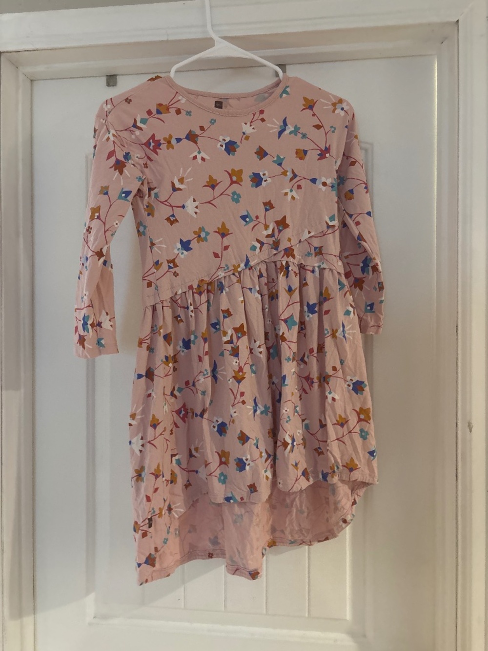 Girls Flowered Cotton Dress